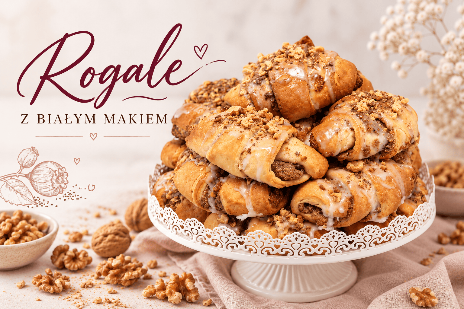 Rogale z białym makiem sudolanka.mom